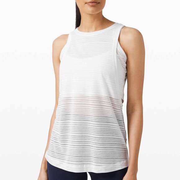 lululemon athletica Tops - [Lululemon] Clear and Present Muscle Tank White 6